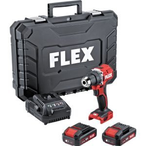 Akumuliatorinis suktuvas-gręžtuvas FLEX DD 2G 18,0V LD 2×2,5Ah